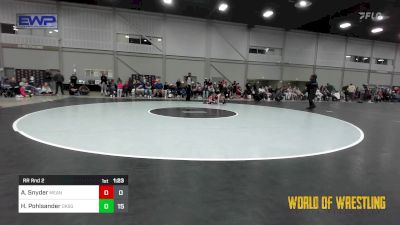 60 lbs Rr Rnd 2 - Aubrey Snyder, Mean Girls vs Haven Pohlsander, OK Supergirls Black