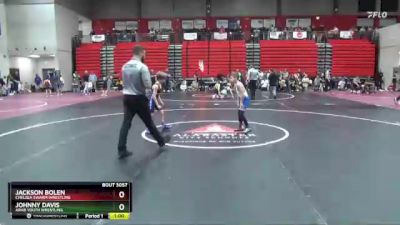 55 lbs Semifinal - Jackson Bolen, Chelsea Swarm Wrestling vs Johnny Davis, Arab Youth Wrestling