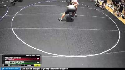 220 lbs Round 2 - Preston Hyrne, Not Attached vs Christopher Grigg, Stratford Knights Youth