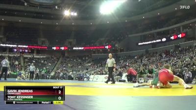 120 lbs Champ. Round 1 - Gavin Jendreas, Crown Point vs Tony Kessinger, Floyd Central