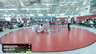 125 lbs Finals (2 Team) - Roberto Estrada, Western Colorado vs Logen Fischer, Minot State (N.D.)