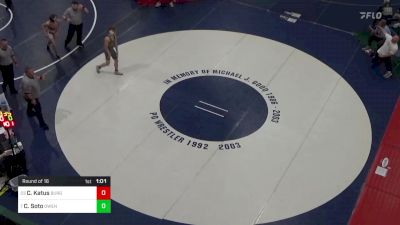 132 lbs Round Of 16 - Carter Katus, Burgettstown vs Carter Soto, Owen J Roberts