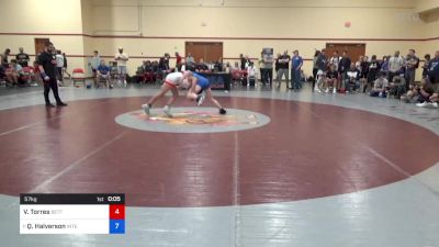 57 kg Cons 64 #2 - Vincent Torres, Betterman Elite Wrestling vs Quenten Halverson, Interior Grappling Academy