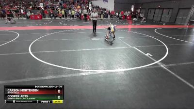 76 lbs Champ. Round 2 - Cooper Abts, Askren Wrestling Academy vs Carson Mortensen, River Falls