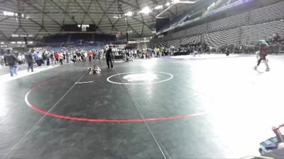 87 lbs Semifinal - Bodey Schweiger, Inland Northwest Wrestling Training Center vs Braxton Baker, Mat Demon Wrestling Club