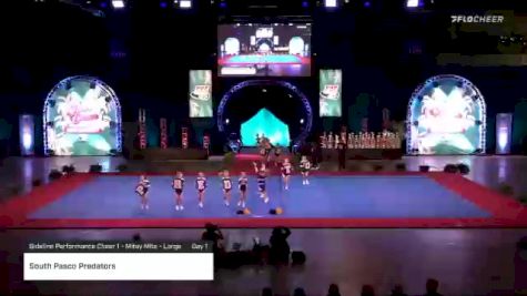 South Pasco Predators [2020 Sideline Performance Cheer 1 - Mitey Mite - Large Day 1] 2020 Pop Warner National Cheer & Dance Championship