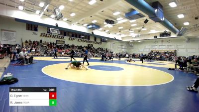 123 lbs Consi Of 32 #2 - Dareyan Egner, Crescent Valley (OR) vs Rj Jones, Poway