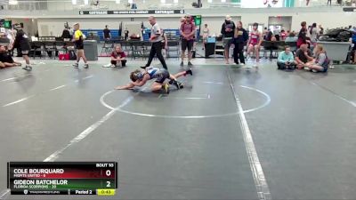 76 lbs Finals (8 Team) - Cole Bourquard, Misfits United vs Gideon Batchelor, Florida Scorpions