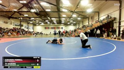 125 lbs Champ. Round 2 - Ty Haskins, Marian University (IN) vs Jushawn Ferrell, Alma University