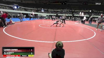 64 lbs Quarterfinal - Camden Fawber, Midlothian Miners Wrestling Cl vs Eli Barrett, Unattached