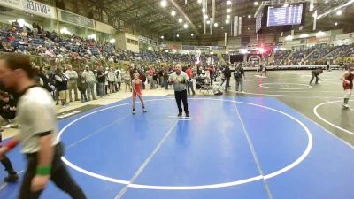 90 lbs Quarterfinal - Parker Ramsey, BlackFox Wrestling Academy vs Radan Peck, War