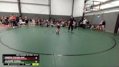 67-72 lbs Round 2 - Janessa Pulega-Rae, Thunder Mountain Wrestling Club vs Journiee Zuniga, Toppenish USA Wrestling Club