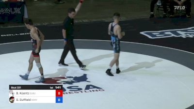 55 kg Round 3 - Brady Koontz, Dubuque WC / Titan Mercury Wrestling Club vs Dalton Duffield, Army WCAP