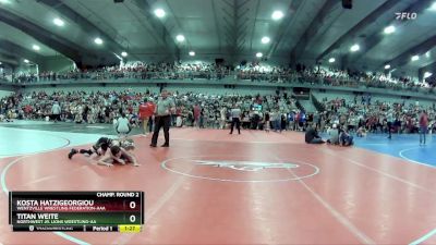 95 lbs Champ. Round 2 - Titan Weite, Northwest Jr. Lions Wrestling-AA  vs Kosta Hatzigeorgiou, Wentzville Wrestling Federation-AAA