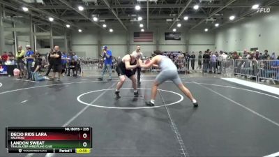 235 lbs Cons. Round 1 - Decio Rios Lara, Halstead vs Landon Sweat, Trailblazer Wrestling Club