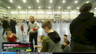 80 lbs 1st Place Match - Brayden McMillan, Ravage Wrestling Club vs Uipa Matagi, Westlake