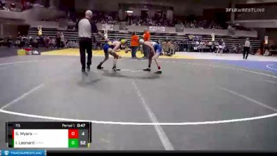 115 lbs Semis & 1st Wrestleback (8 Team) - Isaac Leonard, STMA vs Spencer Myers, Kasson-Mantorville