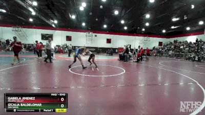 Cons. Round 1 - Izcalia Baldelomar, San Dimas vs Gabiela Jimenez, Paloma Valley