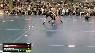 120 lbs Cons. Round 2 - Jeramiah Brooks, Nebraska Boyz vs Roman Harms, Aggressive Wrestling Academy