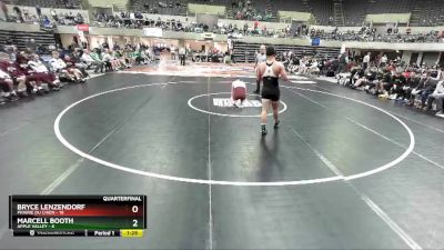 170 lbs Quarterfinals (8 Team) - Bryce Lenzendorf, Prairie Du Chien vs Marcell Booth, Apple Valley