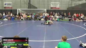 110 lbs Semis & 1st Wrestleback (8 Team) - Alex Oedekoven, South Dakota Storm vs Brody Keysor, Montana Maroon