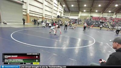 102 lbs Champ. Round 2 - Ethan Sharp, Utah vs Dalton Komperda, Black Fox Wrestling Academy