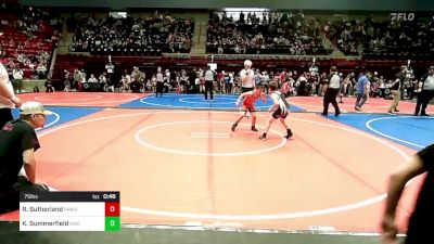 75 lbs Quarterfinal - Rhyder Sutherland, Pawhuska Elks Takedown vs Karson Summerfield, Salina Wrestling Club