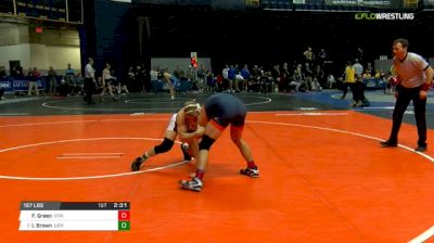 157 lbs Round of 16 - Fred Green, Virginia vs Ian Brown, Lehigh