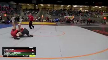 195 lbs Round 2 (4 Team) - William Anderson, 6A North Medford vs Zackary Hill, 6A Oregon City