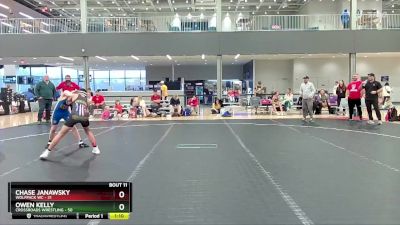 110 lbs Finals (8 Team) - Owen Kelly, Crossroads Wrestling vs Chase Janawsky, Wolfpack WC