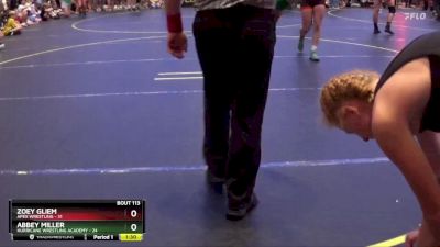 120/130 Quarterfinal - Zoey Gliem, Apex Wrestling vs Abbey Miller, Hurricane Wrestling Academy