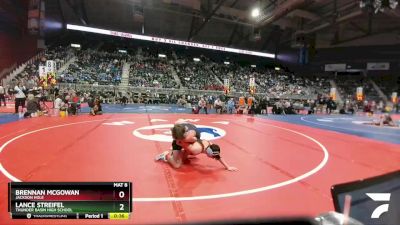 4A-145 lbs Cons. Round 1 - Lance Streifel, Thunder Basin High School vs Brennan Mcgowan, Jackson Hole