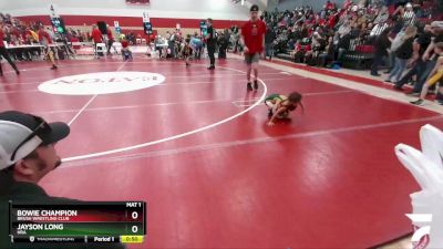30-34 lbs Round 1 - Jayson Long, HRA vs Bowie Champion, Brush Wrestling Club