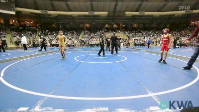 100 lbs Round Of 16 - Hudson McCray, Pawnee Peewee Wrestling vs Gannon Wilson, Team Tulsa Wrestling Club