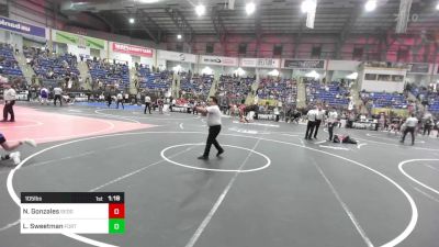 105 lbs Round Of 16 - Nathan Gonzales, Sedgwick County vs Logan Sweetman, Fort Lupton