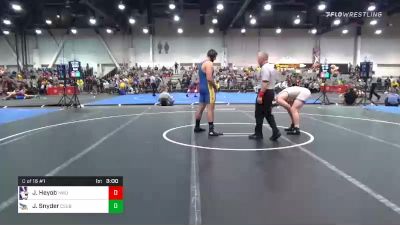 285 lbs Consolation - Jack Heyob, Northwestern vs Jarrod Snyder, Cal State Bakersfield