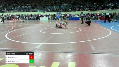 72 lbs Semifinal - Jaxon Randle, Chickasha Wrestling vs Callan Caldwell, Fort Gibson Youth Wrestling