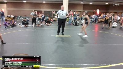 90 lbs Semis & 1st Wrestleback (8 Team) - Emmett Williams, Untouchables Purple vs Alexander Ponce, Ares