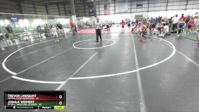 70 lbs Semifinal - Trevor Lindquist, Crystal Coast Grapplers vs Joshua Weimert, Pit Bull Wrestling Academy