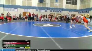 102 lbs Semis (4 Team) - Caleb Schaefer, Mater Dei vs Justus Thrasher, Center Grove