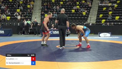 125 kg Quarterfinal - Christian Lance, Sunkist Kids Wrestling Club vs Nick Gwiazdowski, SPAR/TMWC