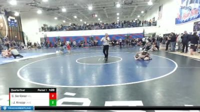 106 lbs Quarterfinal - Jaren Knopp, Lakeland vs Chase Scribner, Kellogg