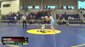 285 lbs Cons. Round 2 - Jake Pomykata, Johns Hopkins University vs Jake Ahmad, Ursinus College