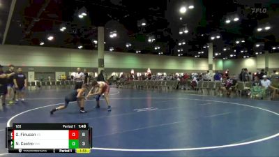 120 lbs Round 4 (16 Team) - Nicholas Castro, Hawkstyle Elite vs Dawson Finucan, Sunbear Wrestling