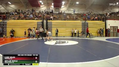 99-106 lbs Cons. Round 1 - Brylee Rayls, Greentown WC vs Luke Seles, Munster WC