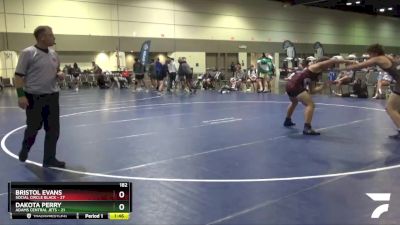 182 lbs Round 5 (6 Team) - Bristol Evans, Social Circle Black vs Dakota Perry, Adams Central Jets