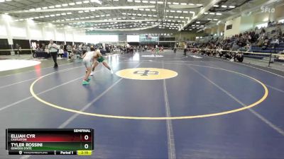 149 lbs Semifinal - Tyler Rossini, Oswego State vs Elijah Cyr, Castleton