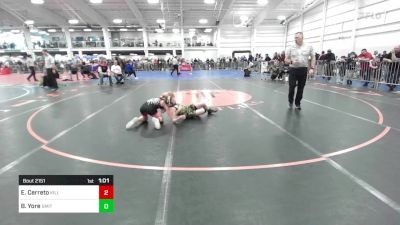 88 lbs Round Of 16 - Evan Cerreto, Killingly vs Brayden Yore, Smitty's Wrestling Barn