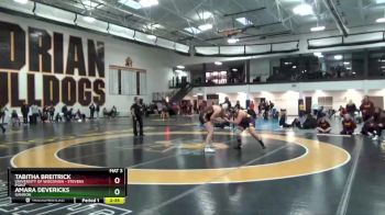 191 lbs 1st Place Match - Tabitha Breitrick, University Of Wisconsin - Stevens Point vs Amara Devericks, Gannon