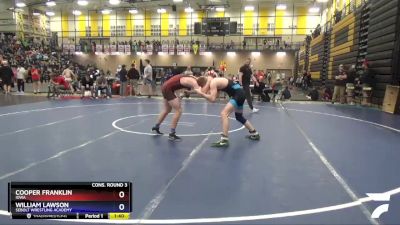 145 lbs Cons. Round 3 - Cooper Franklin, Iowa vs William Lawson, Sebolt Wrestling Academy